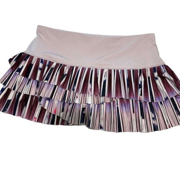 lucky in love Ladies Sz XL Tennis Golf pickleball skort Stretch pull on ruffle - Picture 7 of 7